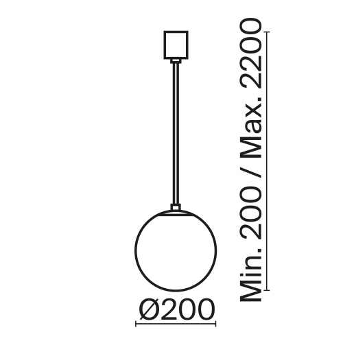 Подвесной светильник Maytoni P039PL-5W3K-20-B