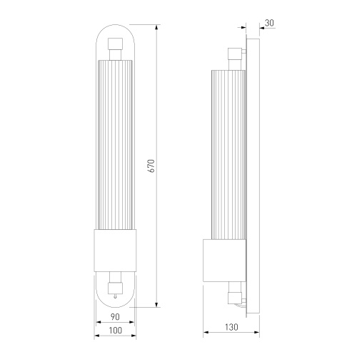 Настенный светильник латунь Eurosvet 303071 LED